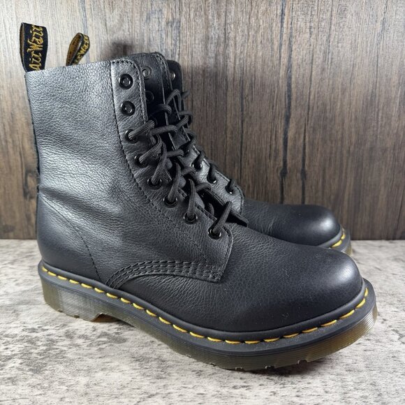 Dr. Martens Shoes - Doc Dr. Martens 1460 Pascal Women's Size 8 Boots Black Soft Leather